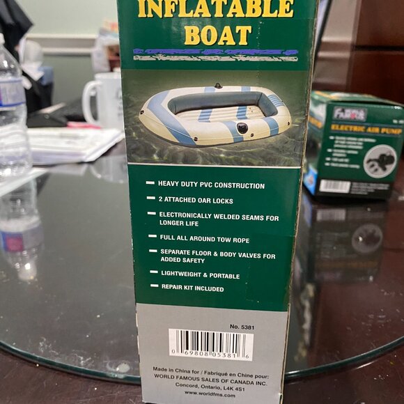 1 Person Vinyl Inflatable Boat - Picture 3 of 4